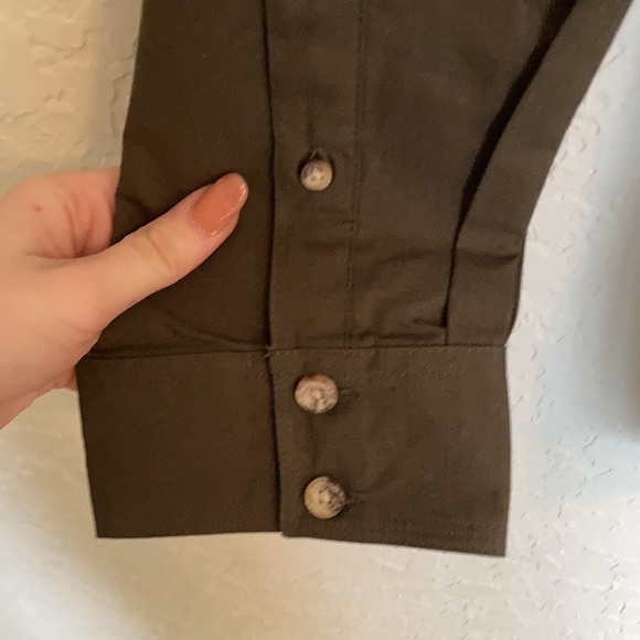 New backpacker loden green button down shirt - Picture 8 of 11